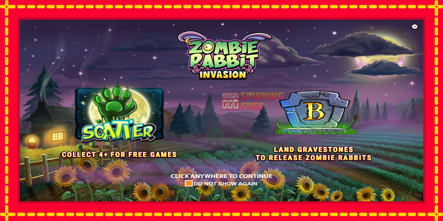 Zombie Rabbit Invasion mesin slot dengan animasi cerah, gambar 1