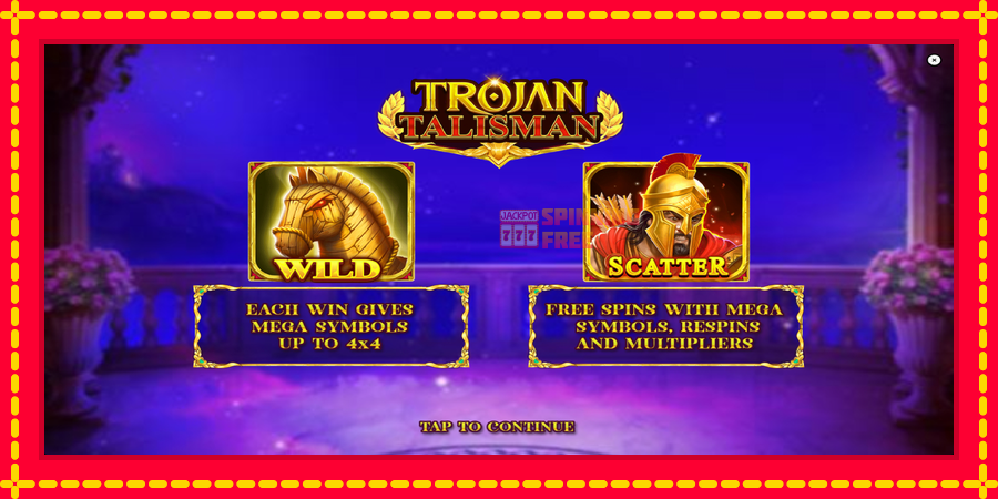 Trojan Talisman mesin slot dengan animasi cerah, gambar 1