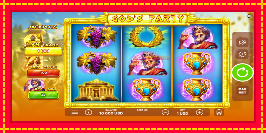 Gods Party mesin slot dengan animasi cerah, gambar 2