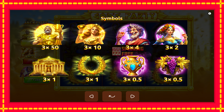 Gods Party mesin slot dengan animasi cerah, gambar 6