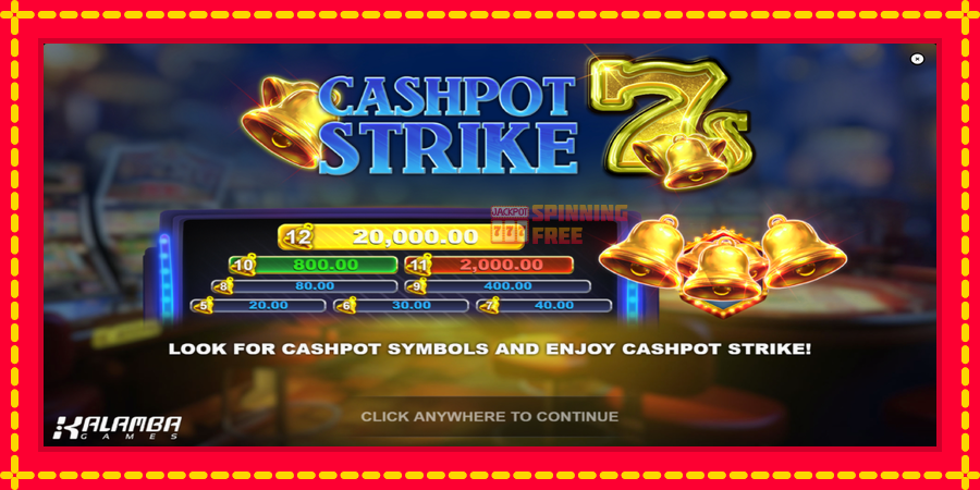 Cashpot Strike 7s mesin slot dengan animasi cerah, gambar 1