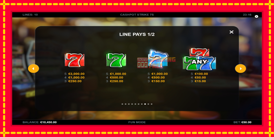 Cashpot Strike 7s mesin slot dengan animasi cerah, gambar 6