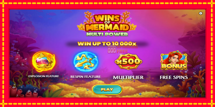 Wins of Mermaid Multi Power mesin slot dengan animasi cerah, gambar 1