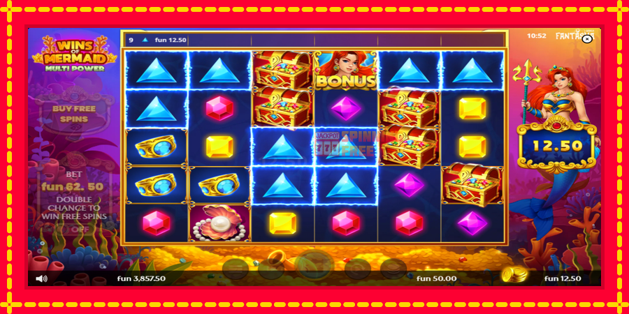 Wins of Mermaid Multi Power mesin slot dengan animasi cerah, gambar 4