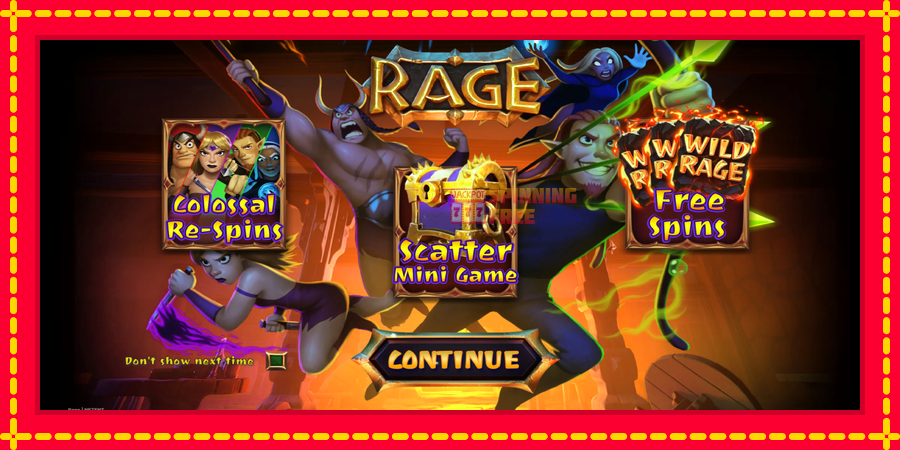 Rage mesin slot dengan animasi cerah, gambar 1