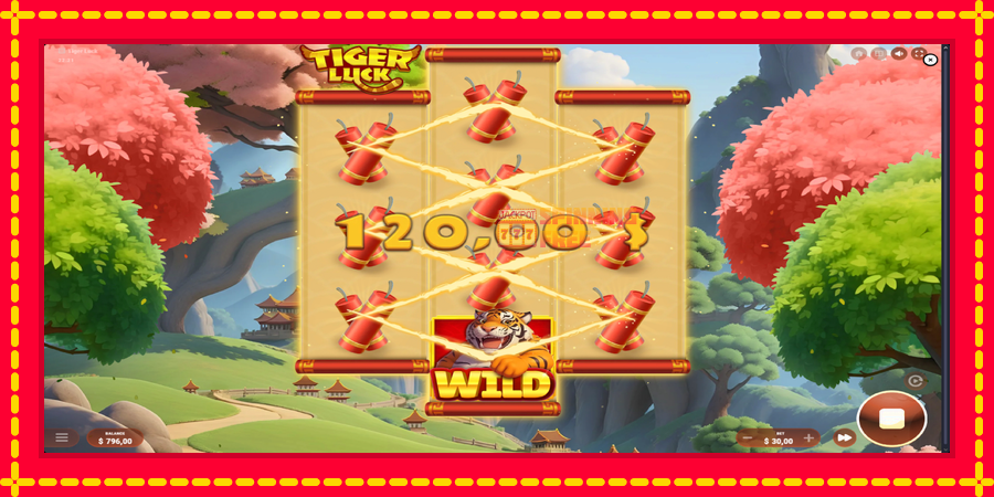 Tiger Luck mesin slot dengan animasi cerah, gambar 4