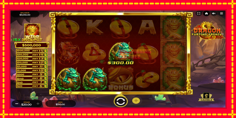 Dragon Fortune Frenzy mesin slot dengan animasi cerah, gambar 3