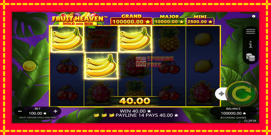 Fruit Heaven Hold and Win mesin slot dengan animasi cerah, gambar 4