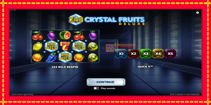 243 Crystal Fruits Deluxe mesin slot dengan animasi cerah, gambar 1