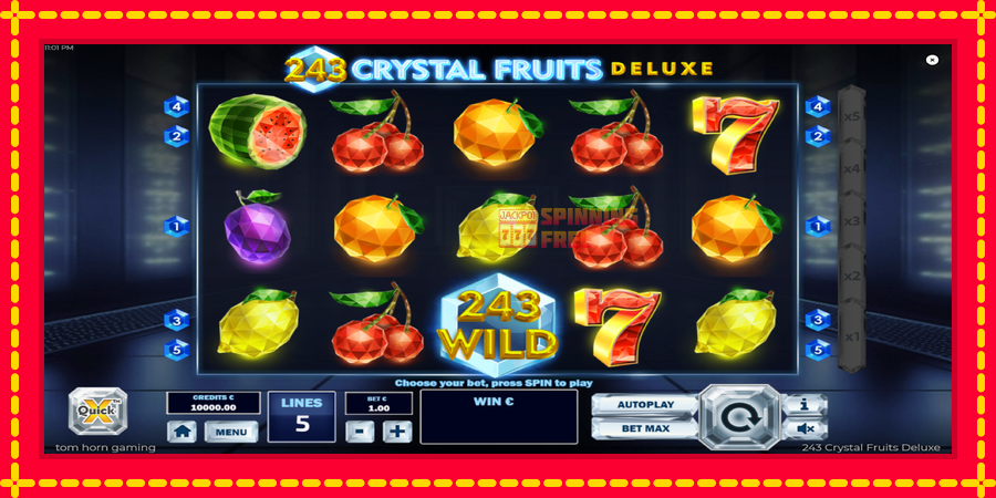 243 Crystal Fruits Deluxe mesin slot dengan animasi cerah, gambar 2