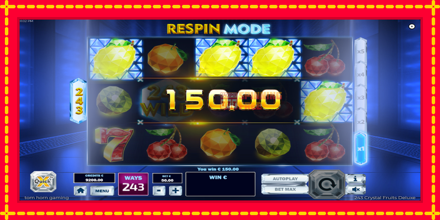 243 Crystal Fruits Deluxe mesin slot dengan animasi cerah, gambar 3