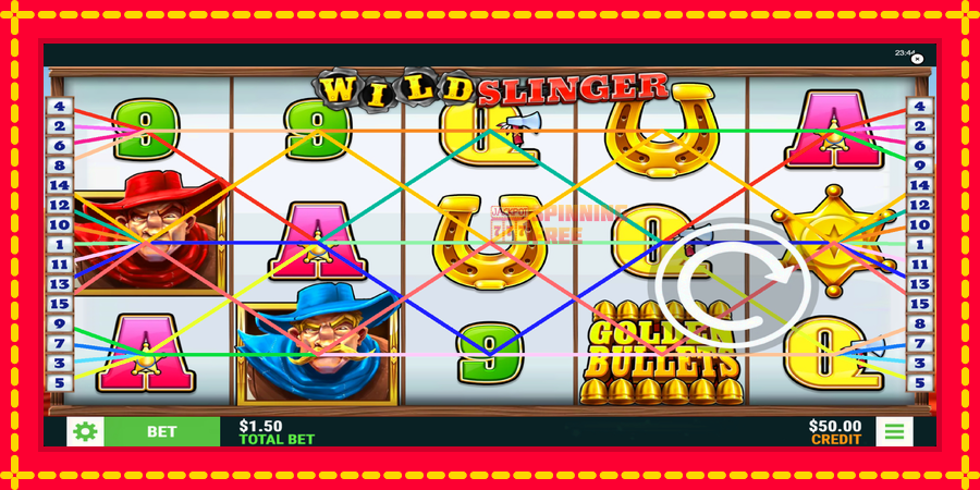 Wild Slinger mesin slot dengan animasi cerah, gambar 1