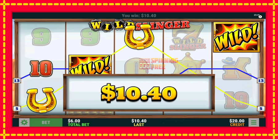 Wild Slinger mesin slot dengan animasi cerah, gambar 2