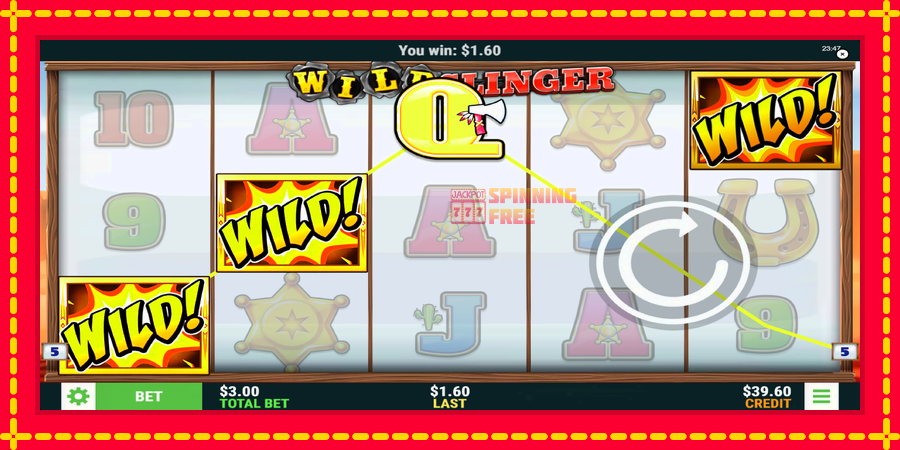 Wild Slinger mesin slot dengan animasi cerah, gambar 3