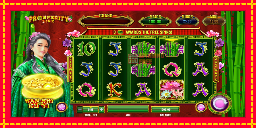 Prosperity Link - Wan Shi Ru Yi mesin slot dengan animasi cerah, gambar 2