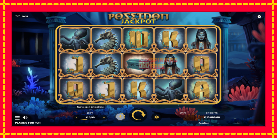 Poseidon Jackpot mesin slot dengan animasi cerah, gambar 1