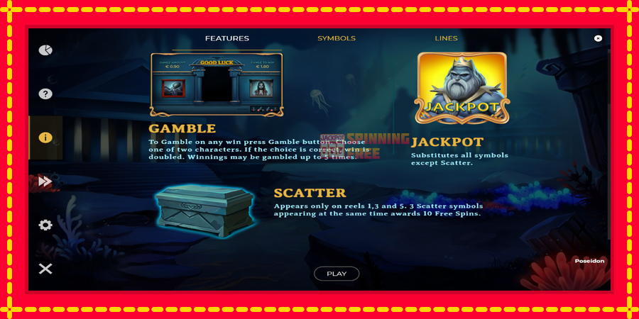 Poseidon Jackpot mesin slot dengan animasi cerah, gambar 5