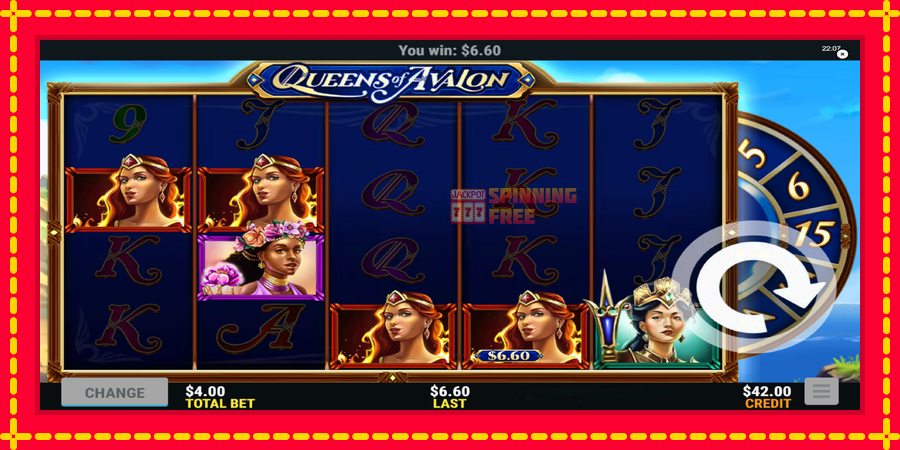 Queens of Avalon mesin slot dengan animasi cerah, gambar 2