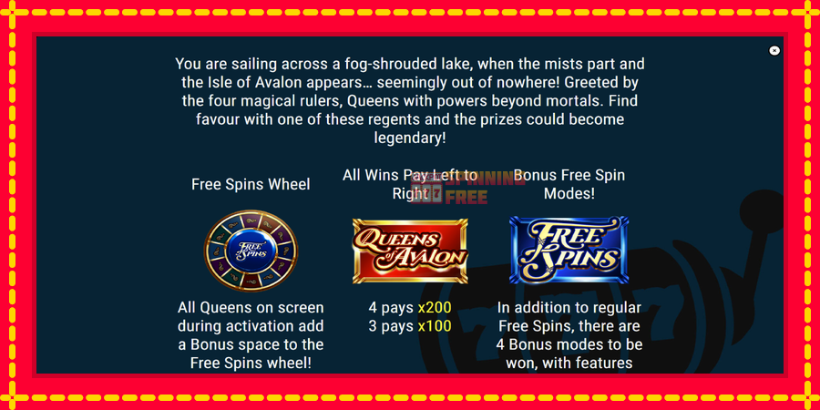 Queens of Avalon mesin slot dengan animasi cerah, gambar 5