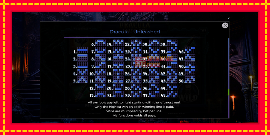 Dracula - Unleashed mesin slot dengan animasi cerah, gambar 7