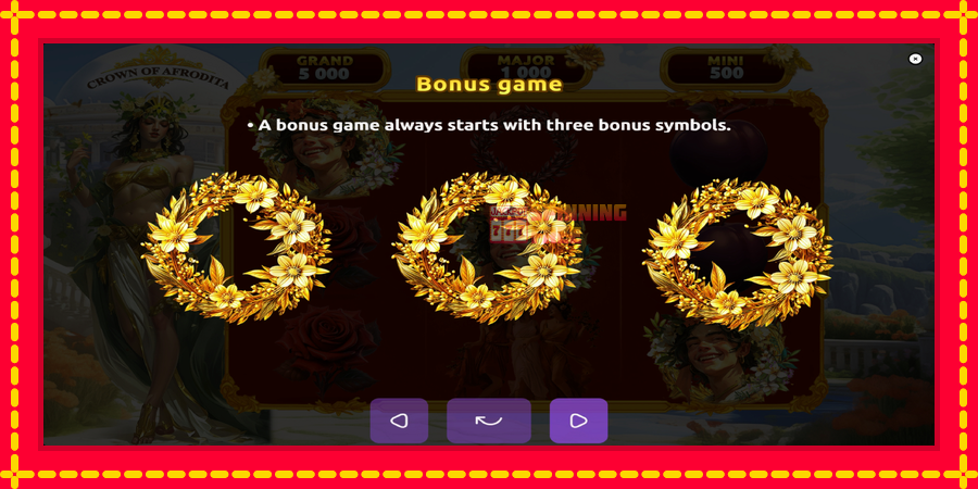 Crown of Afrodita mesin slot dengan animasi cerah, gambar 5