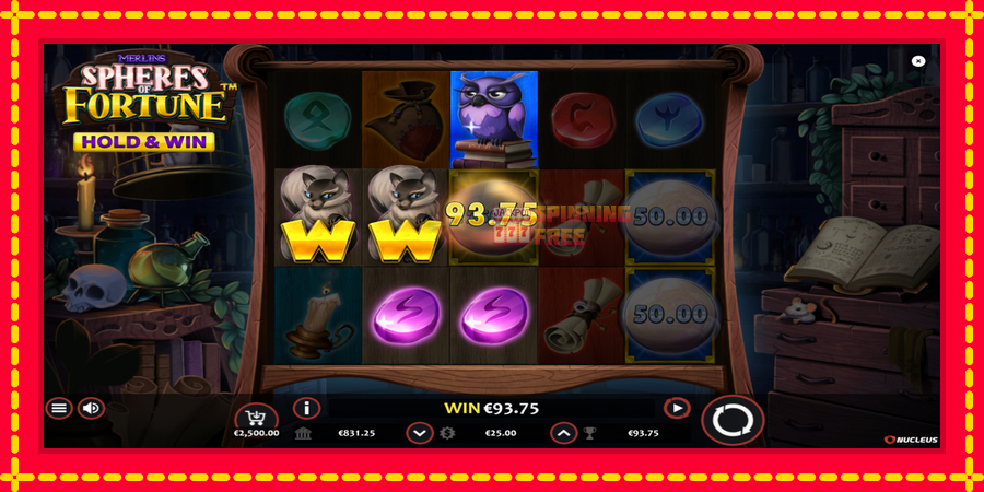 Merlins Spheres of Fortune mesin slot dengan animasi cerah, gambar 4