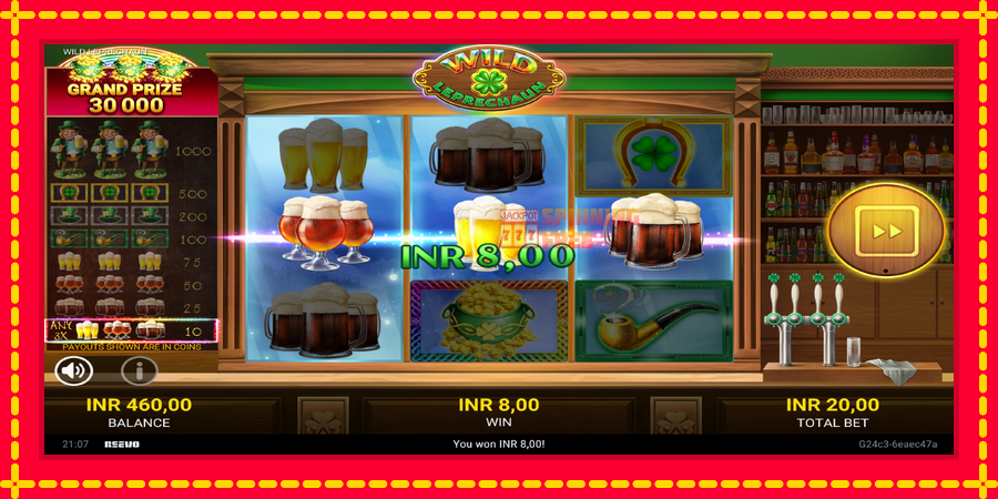 Wild Leprechaun mesin slot dengan animasi cerah, gambar 3