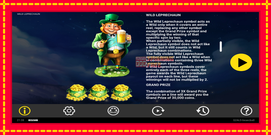 Wild Leprechaun mesin slot dengan animasi cerah, gambar 5