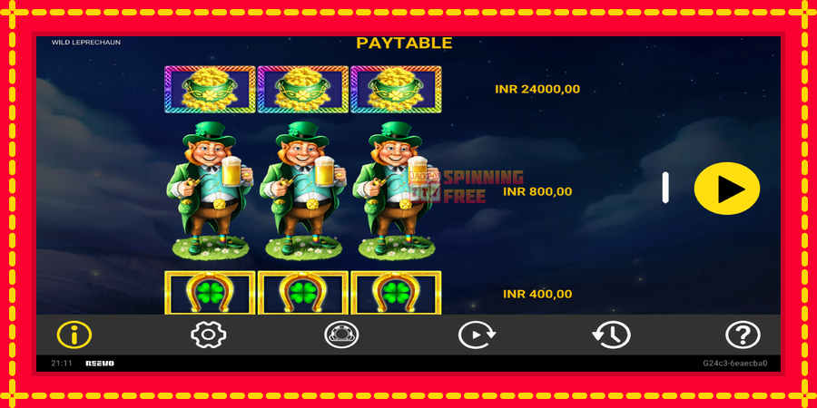 Wild Leprechaun mesin slot dengan animasi cerah, gambar 6