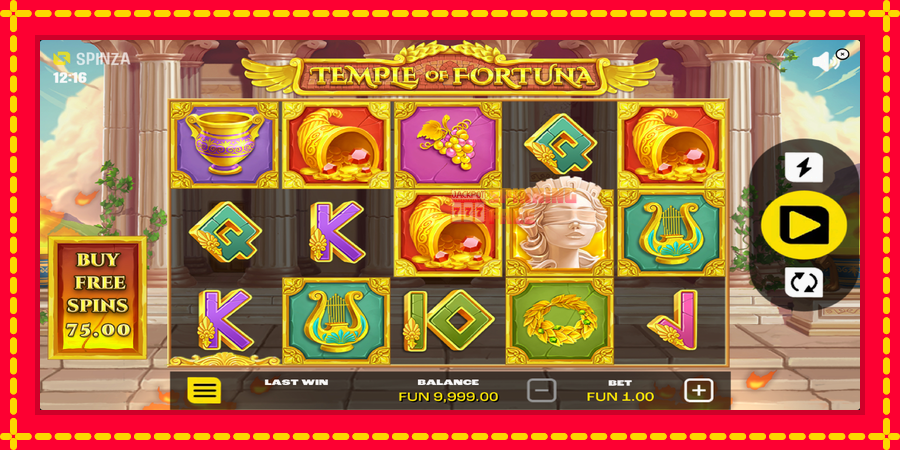 Temple of Fortuna mesin slot dengan animasi cerah, gambar 2