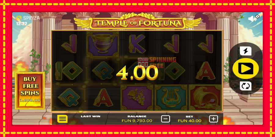 Temple of Fortuna mesin slot dengan animasi cerah, gambar 4