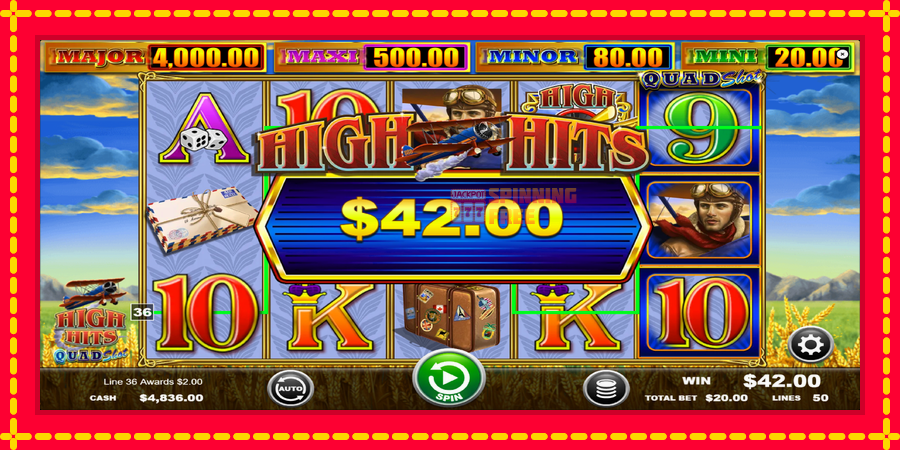 High Hits Quad Shot mesin slot dengan animasi cerah, gambar 4