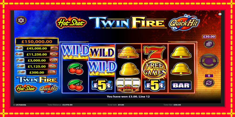 HotShot TwinFire mesin slot dengan animasi cerah, gambar 3