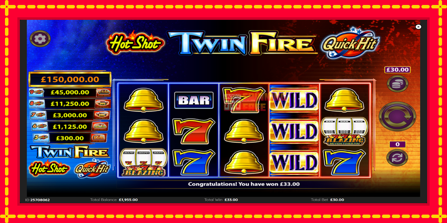 HotShot TwinFire mesin slot dengan animasi cerah, gambar 4