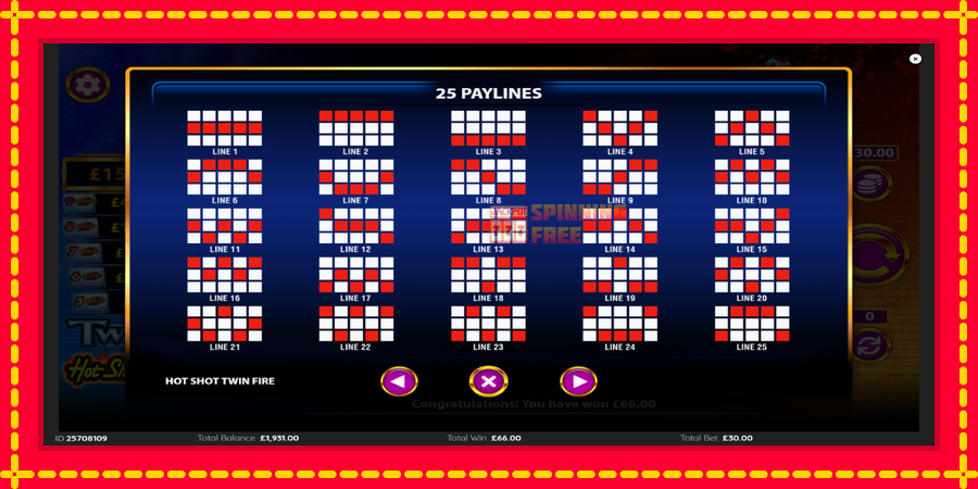 HotShot TwinFire mesin slot dengan animasi cerah, gambar 7