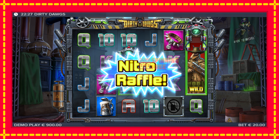 Dirty Dawgs of Nitropolis mesin slot dengan animasi cerah, gambar 3