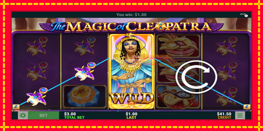 The Magic of Cleopatra mesin slot dengan animasi cerah, gambar 2