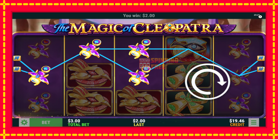 The Magic of Cleopatra mesin slot dengan animasi cerah, gambar 3