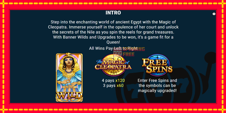 The Magic of Cleopatra mesin slot dengan animasi cerah, gambar 4