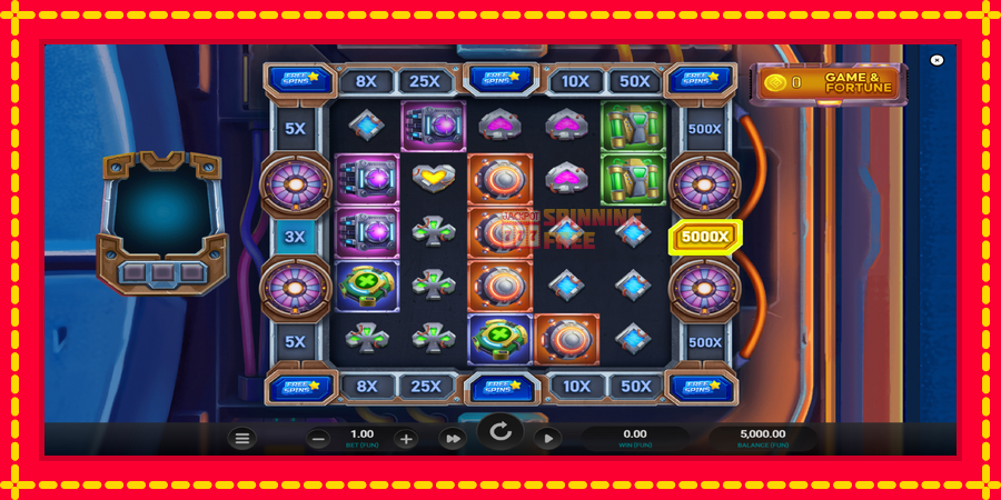 Cyber Vault mesin slot dengan animasi cerah, gambar 2