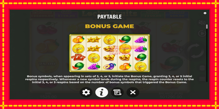 Locky Fruits: Hold the Spin mesin slot dengan animasi cerah, gambar 5