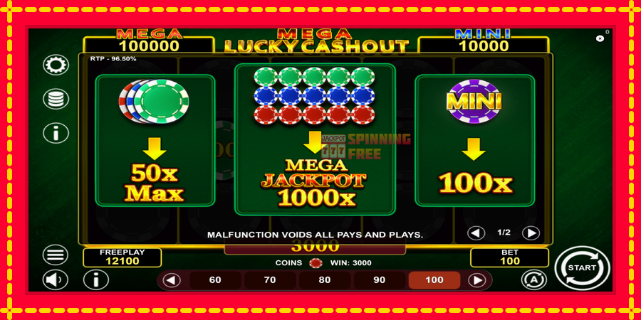 Mega Lucky Cashout mesin slot dengan animasi cerah, gambar 5