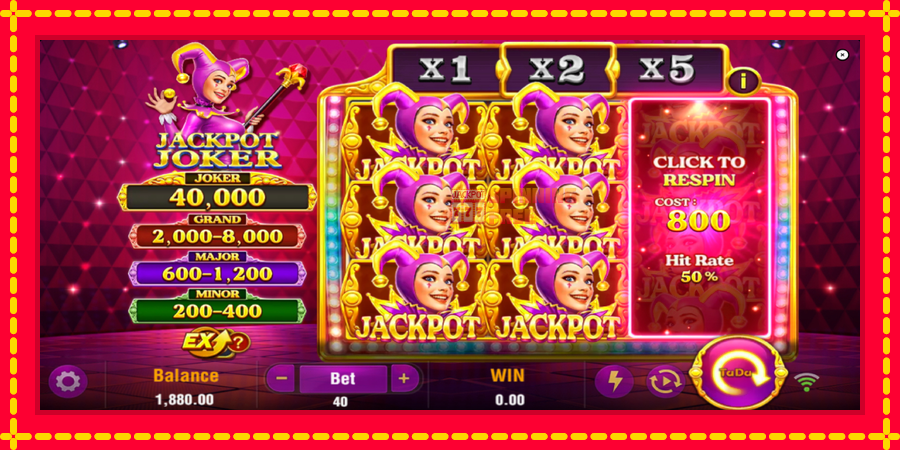 Jackpot Joker mesin slot dengan animasi cerah, gambar 3