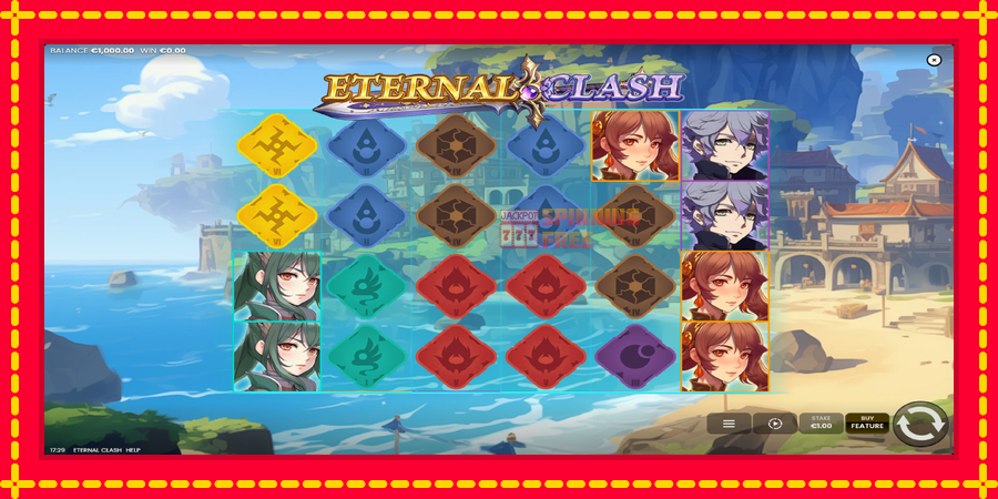 Eternal Clash mesin slot dengan animasi cerah, gambar 2