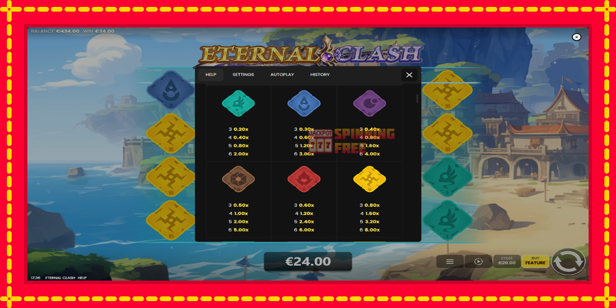 Eternal Clash mesin slot dengan animasi cerah, gambar 5