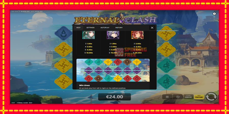 Eternal Clash mesin slot dengan animasi cerah, gambar 6