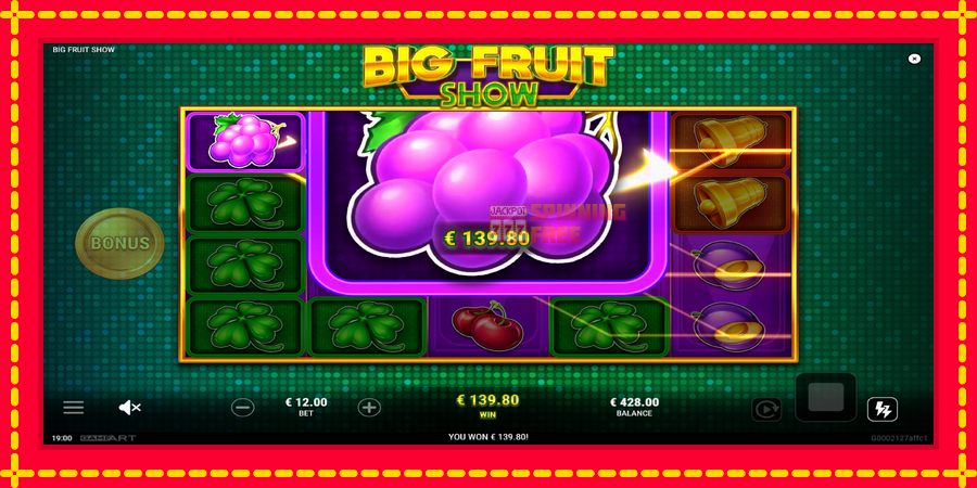 Big Fruit Show mesin slot dengan animasi cerah, gambar 3