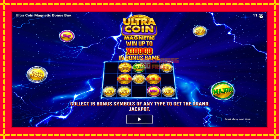 Ultra Coin Magnetic Bonus Buy mesin slot dengan animasi cerah, gambar 1