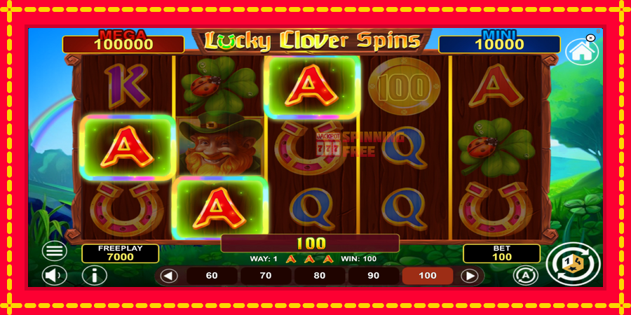 Lucky Clover Spins mesin slot dengan animasi cerah, gambar 3