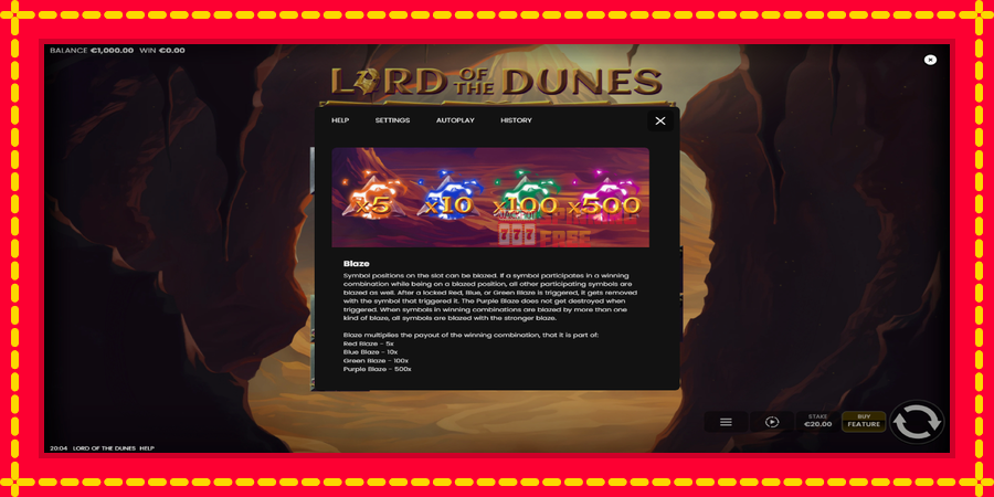 Lord of the Dunes mesin slot dengan animasi cerah, gambar 6